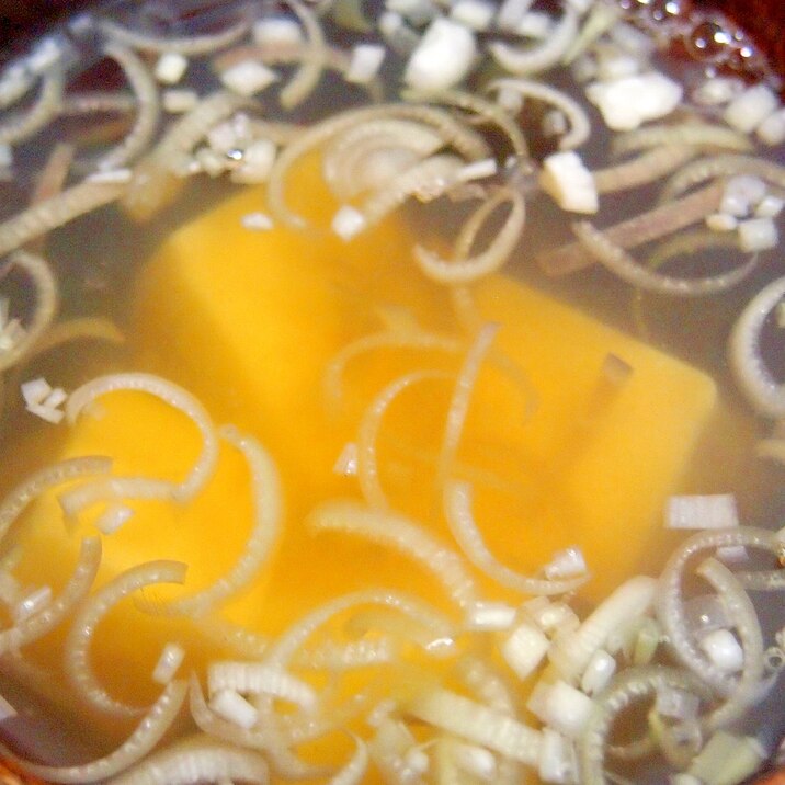 卵豆腐とみょうがのさっぱりスープ
